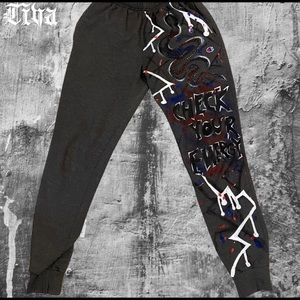 Hand painted champion sweatpants